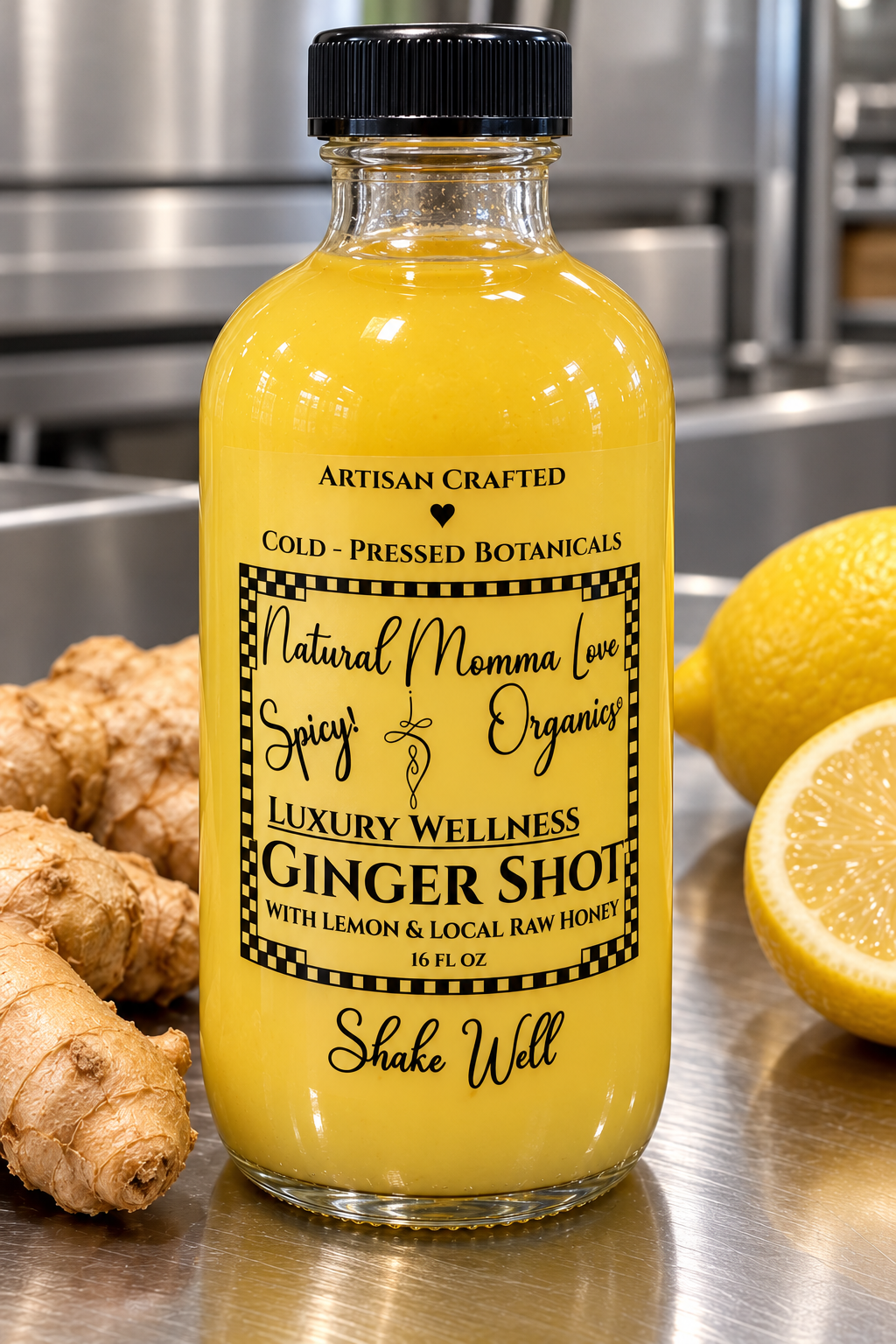 Organic Ginger Shot 16 fl oz